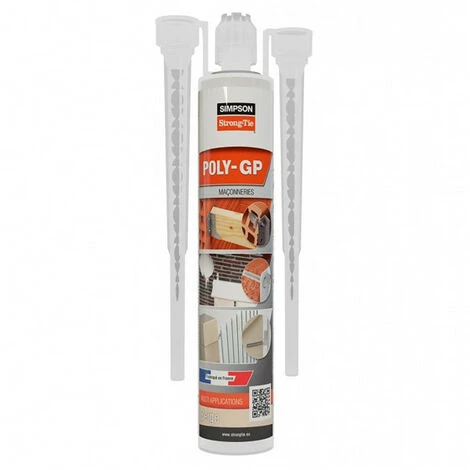 Résine Multi-matériaux POLY-GP 300ml - Beige (12 Cartouches) SIMPSON 2 Résine Multi-matériaux POLY-GP 300ml - Beige (12 Cartouches) SIMPSON – Image 2