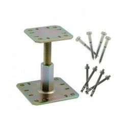 Kit FIX PPRC Prêt à Fixer Pied De Poteau Réglable Hauteur 100 à 150 Mm SIMPSON