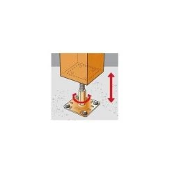 Kit FIX PPRC Prêt à Fixer Pied De Poteau Réglable Hauteur 100 à 150 Mm SIMPSON 10 Kit FIX PPRC Prêt à Fixer Pied De Poteau Réglable Hauteur 100 à 150 Mm SIMPSON -SIMPSON Soldes Magasin 13512599 4