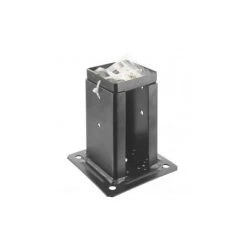 SIMPSON Kit Support Pied De Poteau à Fixer Carré NOIR 70x70 Mm