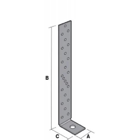 SIMPSON Ancrages Pour Montant D'ossature Bois AH, Largeur 40 Mm X Hauteur 490 Mm X Profondeur 50 Mm Avec Rondelle 40 X 50 Mm 5 SIMPSON Ancrages Pour Montant D'ossature Bois AH, Largeur 40 Mm X Hauteur 490 Mm X Profondeur 50 Mm Avec Rondelle 40 X 50 Mm – Image 3