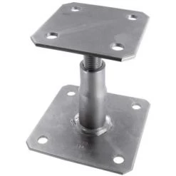 SIMPSON Kit Pied De Poteau à Platine Réglable KIT FIX APB 100, Hauteur 100/150 Mm -SIMPSON Soldes Magasin 19059076 3