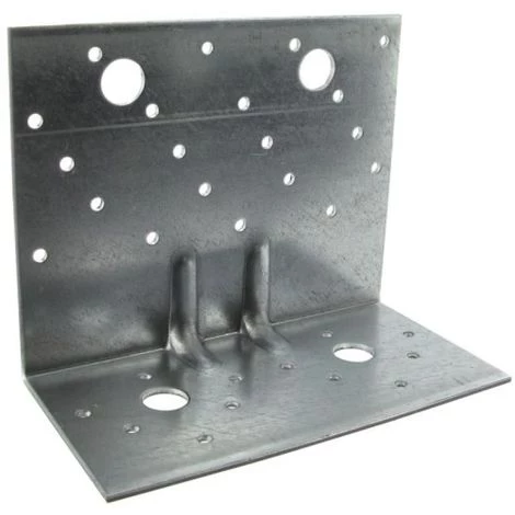 SIMPSON Equerres Mixtes Renforcées, Longueur 75 Mm, Hauteur 100 Mm, Largeur 60 Mm, épaisseur 2,5 Mm, Carton De 25 Pièces 4 SIMPSON Equerres Mixtes Renforcées, Longueur 75 Mm, Hauteur 100 Mm, Largeur 60 Mm, épaisseur 2,5 Mm, Carton De 25 Pièces – Image 2