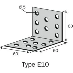 SIMPSON EQUERRE SIMPLE E11 80X80X80MM EP 25MM -SIMPSON Soldes Magasin 19064998 3