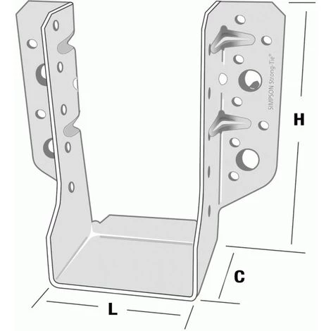SIMPSON Sabots De Charpente Ailes Extérieures SLE 2 Mm Type 320 51x135x60 Mm Carton De 40 Pièces 4 SIMPSON Sabots De Charpente Ailes Extérieures SLE 2 Mm Type 320 51x135x60 Mm Carton De 40 Pièces – Image 2