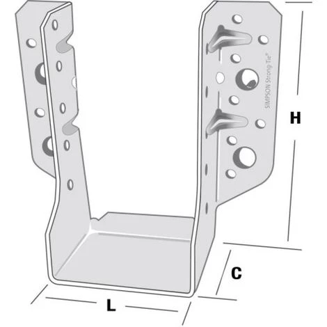 SIMPSON Sabots De Charpente Ailes Extérieures SLE 2 Mm Type 320 51x135x60 Mm Carton De 40 Pièces 5 SIMPSON Sabots De Charpente Ailes Extérieures SLE 2 Mm Type 320 51x135x60 Mm Carton De 40 Pièces – Image 3