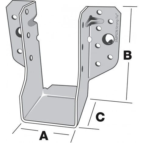 Sabot Ailes Extérieures 51 X 105 X 1.5 - SIMPSON 4 Sabot Ailes Extérieures 51 X 105 X 1.5 - SIMPSON – Image 2