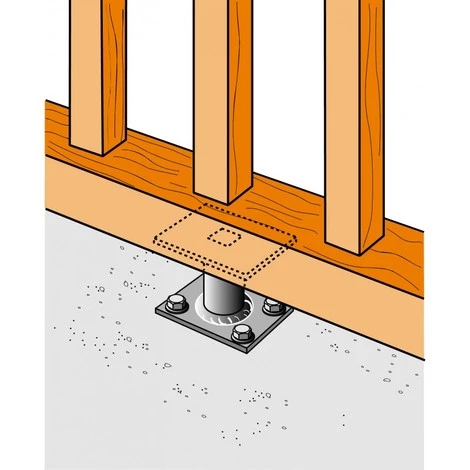 SIMPSON Pied De Poteau Mini Ht80 4 SIMPSON Pied De Poteau Mini Ht80 – Image 2