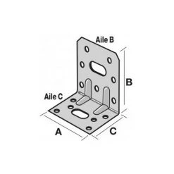 SIMPSON Équerre Renforcée Acier Pré-galvanisé E14/2 -SIMPSON Soldes Magasin 3110635 3