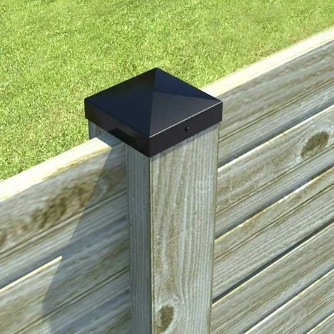 SIMPSON Chapeau Pyramide Noir Pour Poteau Bois - 9x9 5 SIMPSON Chapeau Pyramide Noir Pour Poteau Bois - 9x9 – Image 3