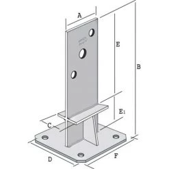 SIMPSON Pied Sur Platine Pose En âme -SIMPSON Soldes Magasin 38143482 4