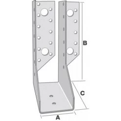 SIMPSON Sabots De Charpente à Une Aile Repliée Intérieure, Type JHL 34462, Aile Gauche, Carton De 20 Sabots -SIMPSON Soldes Magasin 38291063 5
