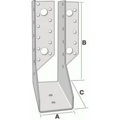 SIMPSON Sabots De Charpente à Une Aile Repliée Intérieure, Type JHL 34462, Aile Droite, Carton De 20 Sabots -SIMPSON Soldes Magasin 38291064 3