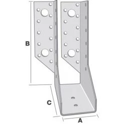 SIMPSON Sabots De Charpente à Une Aile Repliée Intérieure, Type JHL 34462, Aile Droite, Carton De 20 Sabots -SIMPSON Soldes Magasin 38291064 4