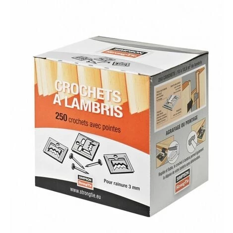 Clip 2mm Boite De 250 Pour Lambris Simpson 2 Clip 2mm Boite De 250 Pour Lambris Simpson – Image 2
