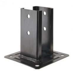 SIMPSON Kit Pour Poteau Carré Noir - 7x7 + Chapeau