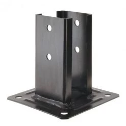 SIMPSON Kit Pour Poteau Carré Noir - 9x9 + Chapeau