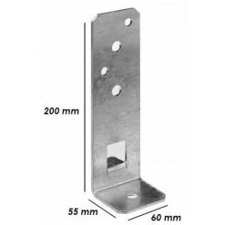 SIMPSON Pied De Poteau De Jardin Réglable En Largeur
