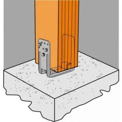 Embase De Poteau En U 100 Mm - SIMPSON 7 Embase De Poteau En U 100 Mm - SIMPSON -SIMPSON Soldes Magasin 4744072 3