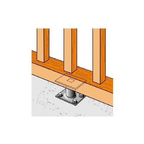 SIMPSON Pied De Poteau Réglable De 30 à 90 Mm 4 SIMPSON Pied De Poteau Réglable De 30 à 90 Mm – Image 2