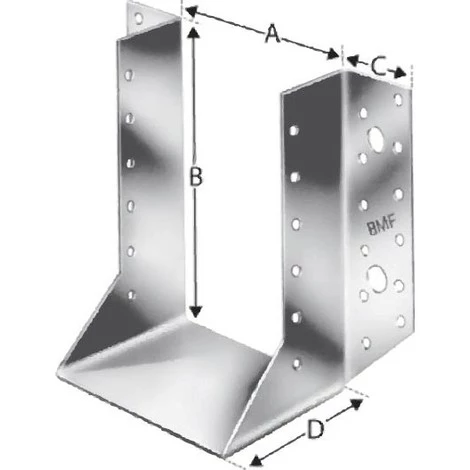 SIMPSON Sabot De Charpente Exterieur BSN120/190 SST (Par 25) 3 SIMPSON Sabot De Charpente Exterieur BSN120/190 SST (Par 25)