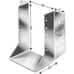 SIMPSON Sabot De Charpente Exterieur BSN60/160 SST (Par 40)