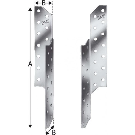 SIMPSON Ancrages Charpentes SPF210R SST (Par 100) 3 SIMPSON Ancrages Charpentes SPF210R SST (Par 100)