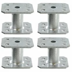 SIMPSON Lot De 4 Pieds De Poteau De Petite Dimension PPMINI70