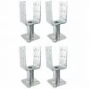 SIMPSON Lot De 4 Pieds De Poteau En U Sur Platine PPUP - Dimensions: 70 Mm -SIMPSON Soldes Magasin 56641539 1
