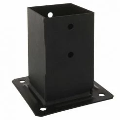 Lot De 4 Pieds De Poteau Carrés De Jardin - Finition Noire PPJBT90PB SIMPSON -SIMPSON Soldes Magasin 56641548 2