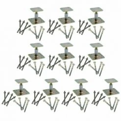 Lot De 10 Pieds De Poteau Réglables APRN100/150 + Kits Fixations SIMPSON