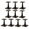 Lot De 10 Pieds De Poteau Réglables Finition Noire APB100/150PB SIMPSON -SIMPSON Soldes Magasin 56641551 1