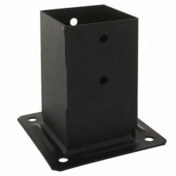 Lot De 4 Pieds De Poteau Carrés De Jardin - Finition Noire PPJBT70PB SIMPSON -SIMPSON Soldes Magasin 57814554 2